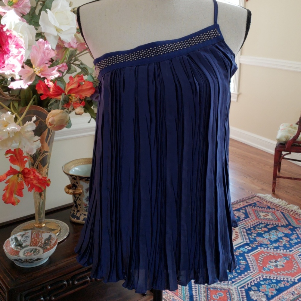Patricia Pepe one shoulder pleated top -small